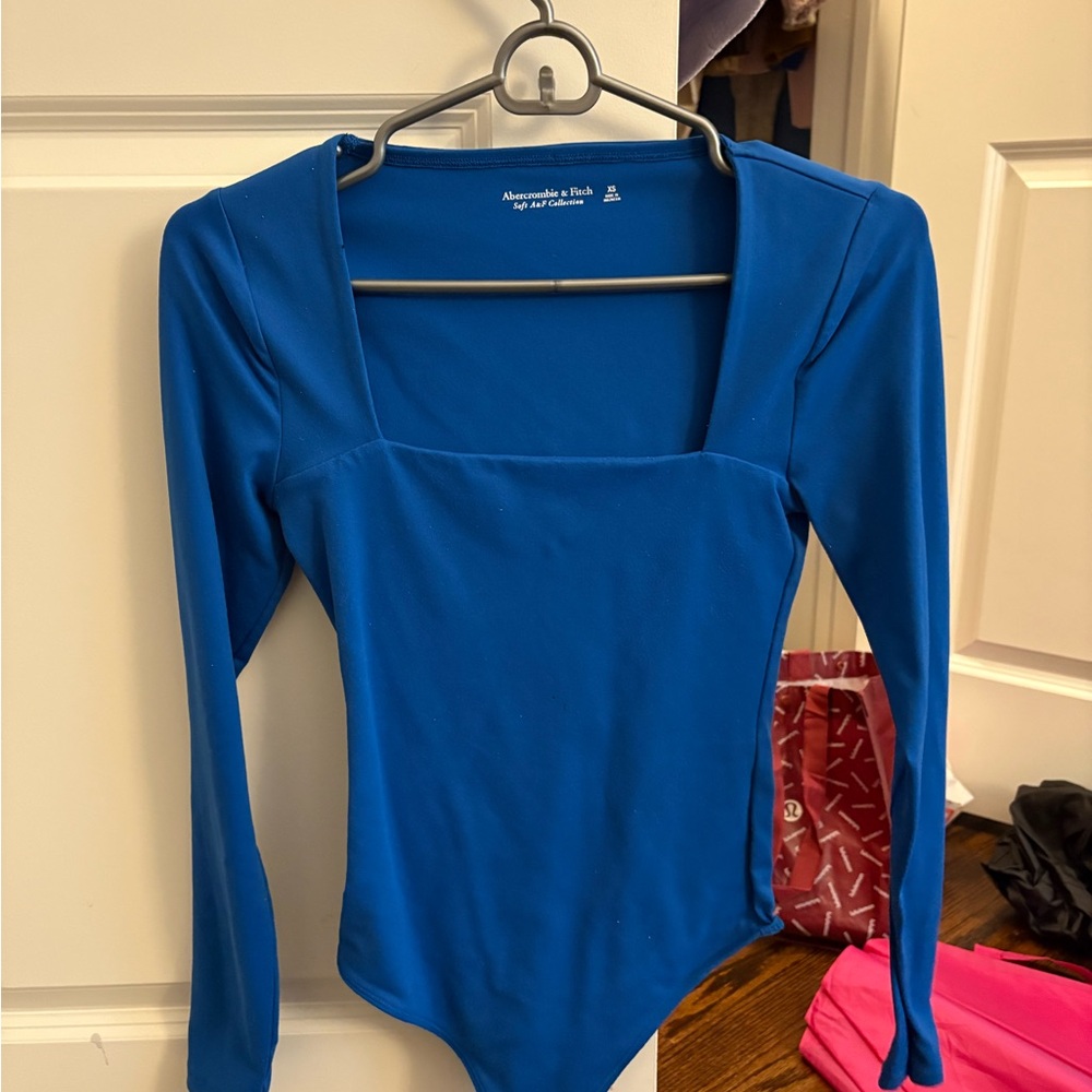 Blue Long Sleeve Bodysuit